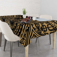Austral Islands Tablecloth Tuhaa Pae Penu Stars Necklace Gold - Polynesian Pride