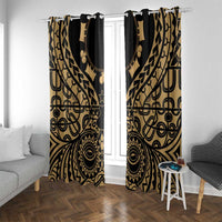 Austral Islands Window Curtain Tuhaa Pae Penu Stars Necklace Gold - Polynesian Pride