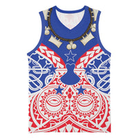 Austral Islands Basketball Jersey Tuhaa Pae Penu Stars Necklace Red - Polynesian Pride