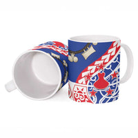 Austral Islands Ceramic Mug Tuhaa Pae Penu Stars Necklace Red - Polynesian Pride