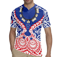 Austral Islands Rugby Jersey Tuhaa Pae Penu Stars Necklace Red - Polynesian Pride