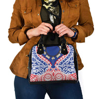 Austral Islands Shoulder Handbag Tuhaa Pae Penu Stars Necklace Red - Polynesian Pride