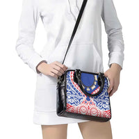 Austral Islands Shoulder Handbag Tuhaa Pae Penu Stars Necklace Red - Polynesian Pride