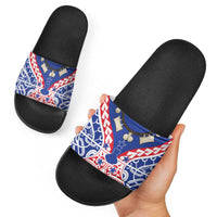 Austral Islands Slide Sandals Tuhaa Pae Penu Stars Necklace Red - Polynesian Pride