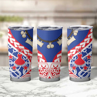 Austral Islands Tumbler Cup Tuhaa Pae Penu Stars Necklace Red - Polynesian Pride