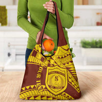 Personalised Samoa College Grocery Bag Samoan Pattern