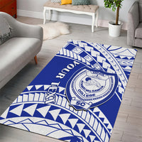 Personalised Samoa Safata College Area Rug Samoan Pattern LT14 - Polynesian Pride