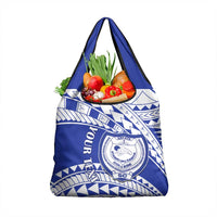 Personalised Samoa Safata College Grocery Bag Samoan Pattern