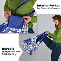 Personalised Samoa Safata College Grocery Bag Samoan Pattern