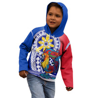 Personalised Philippines Kid Hoodie Filipino Sarimanok With Polynesian Tattoo LT14 - Polynesian Pride