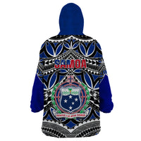 Samoa 685 Wearable Blanket Hoodie Samoan Coat Of Arms Simple Style LT14 - Polynesian Pride