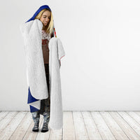 New Zealand Waitangi Day Hooded Blanket NZ Maori Tui Bird With Kowhai Flowers LT14 - Polynesian Pride
