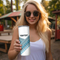 Custom Fiji Tapa Rugby 2025 Skinny Tumbler Go Champions Fijiana