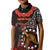 Cook Islands ANZAC Day Kid Polo Shirt Poppies With Sea Turtle LT14 Kid Red - Polynesian Pride