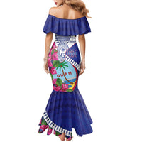 Biba Guam Liberation Day Mermaid Dress Tano y Chamoru Latte Stone Blue