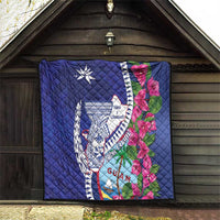 Biba Guam Liberation Day Quilt Tano y Chamoru Latte Stone Blue