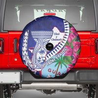 Biba Guam Liberation Day Spare Tire Cover Tano y Chamoru Latte Stone Blue