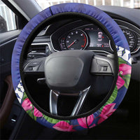 Biba Guam Liberation Day Steering Wheel Cover Tano y Chamoru Latte Stone Blue