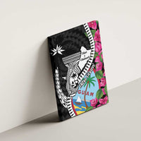 Biba Guam Liberation Day Canvas Wall Art Tano y Chamoru Latte Stone Black