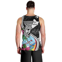 Biba Guam Liberation Day Men Tank Top Tano y Chamoru Latte Stone Black