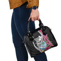 Biba Guam Liberation Day Shoulder Handbag Tano y Chamoru Latte Stone Black LT14 - Polynesian Pride