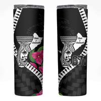 Biba Guam Liberation Day Skinny Tumbler Tano y Chamoru Latte Stone Black