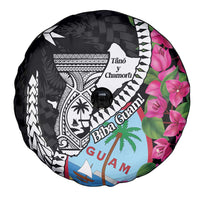 Biba Guam Liberation Day Spare Tire Cover Tano y Chamoru Latte Stone Black