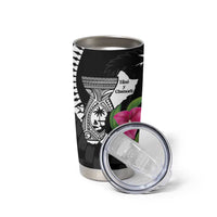 Biba Guam Liberation Day Tumbler Cup Tano y Chamoru Latte Stone Black