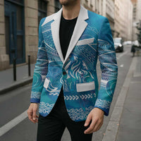 Kuri Dog Waka New Zealand Matariki Blazer Ocean Sharks Maori Tattoo