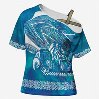 Kuri Dog Waka New Zealand Matariki Cross Shoulder Shirt Ocean Sharks Maori Tattoo