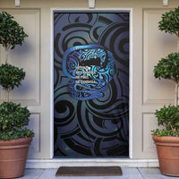 Tuna Eel New Zealand Matariki Door Cover He Piko He Taniwha Maori Pattern LT14 Purple - Polynesian Pride
