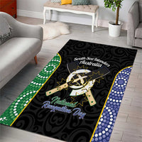 Personalised South Sea Islanders National Recognition Day Area Rug Australia Aboriginal Vanuatu Pig Tusk