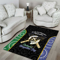 Personalised South Sea Islanders National Recognition Day Area Rug Australia Aboriginal Vanuatu Pig Tusk