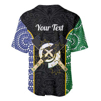 Personalised South Sea Islanders National Recognition Day Baseball Jersey Australia Aboriginal Vanuatu Pig Tusk
