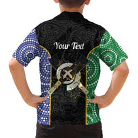 Personalised South Sea Islanders National Recognition Day Family Matching Puletasi and Hawaiian Shirt Australia Aboriginal Vanuatu Pig Tusk LT14 - Polynesian Pride