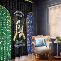 Personalised South Sea Islanders National Recognition Day Window Curtain Australia Aboriginal Vanuatu Pig Tusk