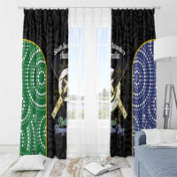Personalised South Sea Islanders National Recognition Day Window Curtain Australia Aboriginal Vanuatu Pig Tusk