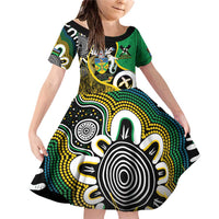 Australian South Sea Islanders National Recognition Day Family Matching Off Shoulder Short Dress and Hawaiian Shirt Solomon Islands And Vanuatu Culture