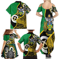 Australian South Sea Islanders National Recognition Day Family Matching Summer Maxi Dress and Hawaiian Shirt Solomon Islands And Vanuatu Culture