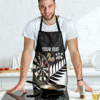 Personalised New Zealand Darts Apron Silver Fern Aotearoa Maori Pattern - Polynesian Pride