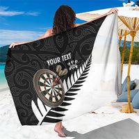 Personalised New Zealand Darts Sarong Silver Fern Aotearoa Maori Pattern - Polynesian Pride