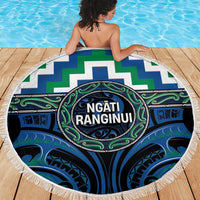 Aotearoa Ngati Ranginui Beach Blanket Maori Iwi Poutama Puhoro Tattoo LT14 - Polynesian Pride