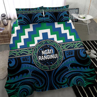 Aotearoa Ngati Ranginui Bedding Set Maori Iwi Poutama Puhoro Tattoo LT14 - Polynesian Pride