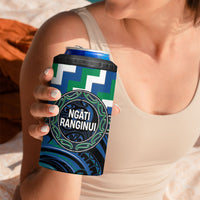 Aotearoa Ngati Ranginui Personalised 4 in 1 Can Cooler Tumbler Maori Iwi Poutama Puhoro Tattoo LT14 - Polynesian Pride