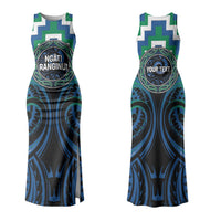 Aotearoa Ngati Ranginui Personalised Couples Matching Tank Maxi Dress and Hawaiian Shirt Maori Iwi Poutama Puhoro Tattoo LT14 - Polynesian Pride