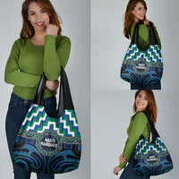 Aotearoa Ngati Ranginui Grocery Bag Maori Iwi Poutama Puhoro Tattoo LT14 - Polynesian Pride