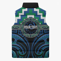 Aotearoa Ngati Ranginui Personalised Sleeveless Puffer Jacket Maori Iwi Poutama Puhoro Tattoo LT14 - Polynesian Pride