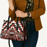 Aotearoa Tapuika Leather Bag Maori Iwi Poutama Puhoro Tattoo LT14 - Polynesian Pride