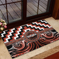 Aotearoa Tapuika Rubber Doormat Maori Iwi Poutama Puhoro Tattoo LT14 - Polynesian Pride