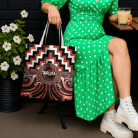 Aotearoa Tapuika Tote Bag Maori Iwi Poutama Puhoro Tattoo LT14 - Polynesian Pride